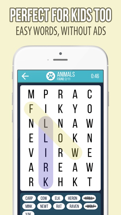 Infinite Word Search Game