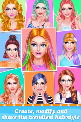 Hair Color Salon - Fashion Girls Style Makeover screenshot 2