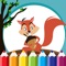 Squirrel Coloring Book For Kids And Preschool