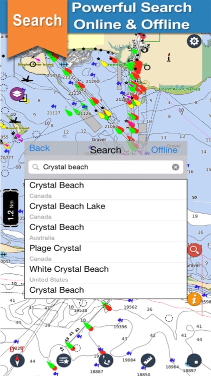 Florida Keys to Texas offline gps navigation chart