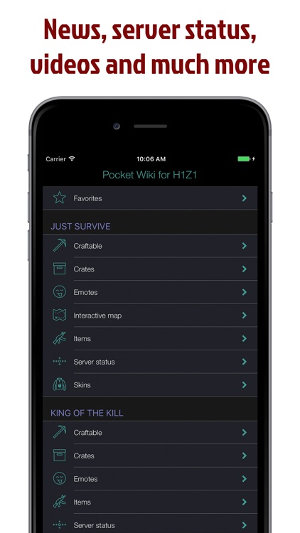Pocket Wiki for H1Z1 Lite screenshot-4