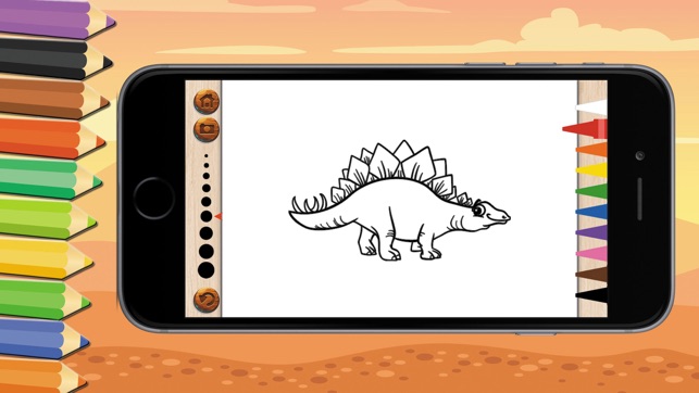 dinosaur : kids coloring book(圖2)-速報App