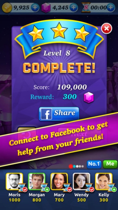 Jewel Story - 3 match puzzle candy fever game screenshot 3