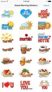 good morning stickers, love you & more iphone screenshot 1