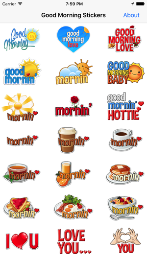 Good Morning Stickers, Love You & More(圖1)-速報App