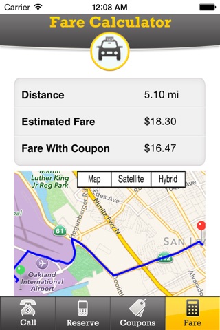 Taxi Cab - SF Bay Area Taxi Booking App screenshot 4