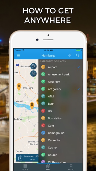 How to cancel & delete Hamburg Travel Guide with Offline Street Map from iphone & ipad 3