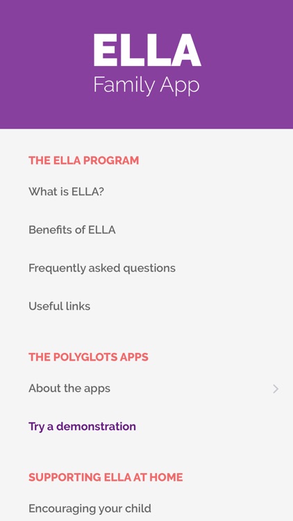 ELLA Family App (Spanish)