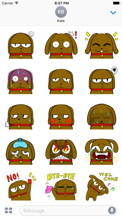 Bulldog Stickers for iMessage Daily Use
