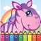 My Cartoon Book Pony Zoo preschool and kindergarten Letters Coloring Book Games for little Boy and Girls book painting pages game