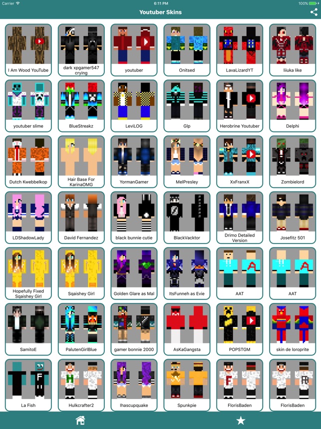 Youtuber roblox skins