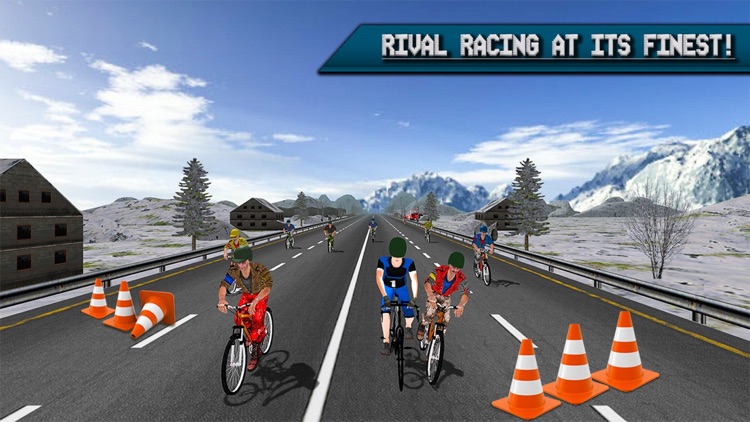 Extreme Highway Bike Racing 2017 - Bicycle Race 3D screenshot-3