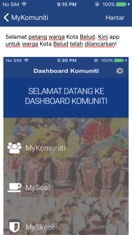 Dashboard Komuniti Kota Belud