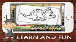 Game screenshot динозаврик книжка-раскраска для детей hack