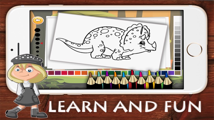 Dinosaur children coloring book : Best 24 pages