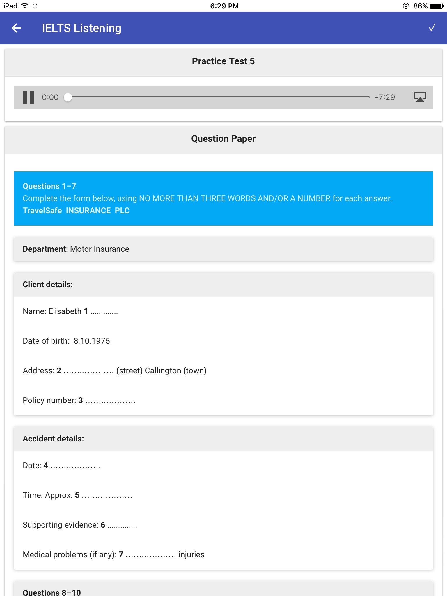 IELTS Listening Practice Tests screenshot 2