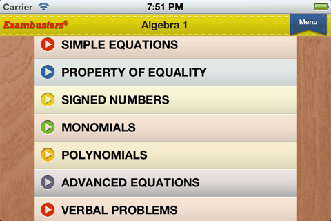 SAT Prep Math Flashcards Exambusters screenshot 3