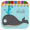 Whales Coloring Book For Kids And Toddlers