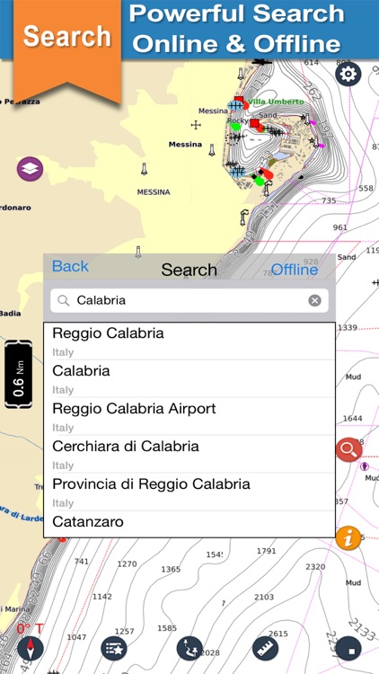 Marine Calabria Nautical Chart