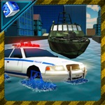 Sea Water Police Car Driver  Crime Chase Sim