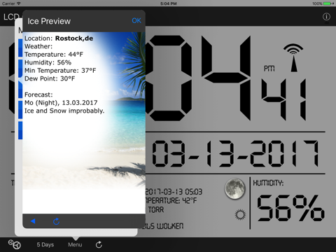 LCD Wallclock+Weather - náhled