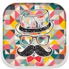 Hipster Style Emoticons Stickers for iMessage