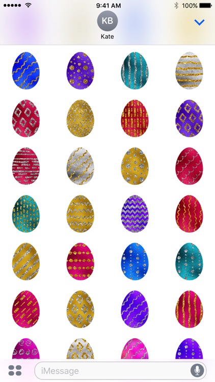 Easter Eggs - Foil and Glitter