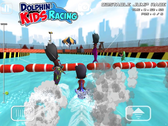 Игра дельфин дети гоночных - 3D дельфин гонки для детей
