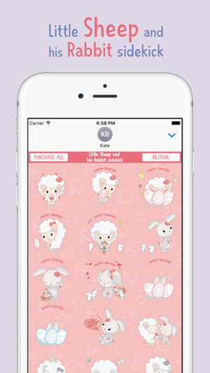 Little Sheep and his Rabbit Sidekick - Stickers(圖3)-速報App