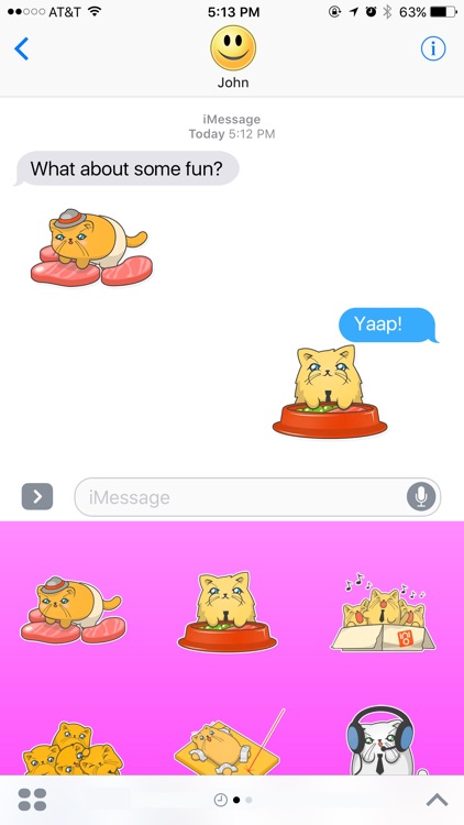 Fluffy Cats Stickers