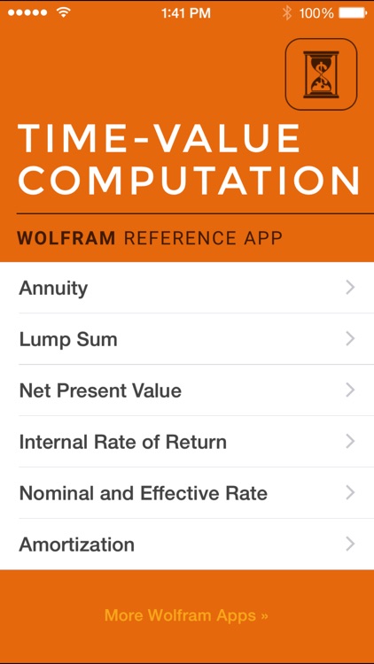 Wolfram Time-Value Computation Reference App