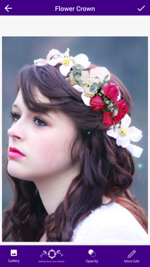 Wedding Flower Crown Hairstyle Photo Edi