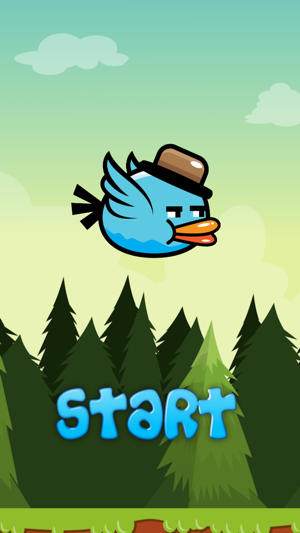 BlueBird - Addictive Flappy Game for Tee