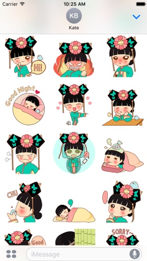 HuaYu, the chinese princess for iMessage Sticker(圖2)-速報App