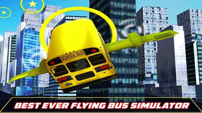 Flying School Bus - 3D Simulator(圖3)-速報App