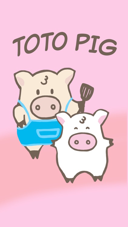 Toto Pig - Adorable Piggy Couple Animated Stickers