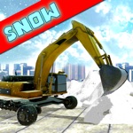 Real Excavator Snow Plow Simulator Crane