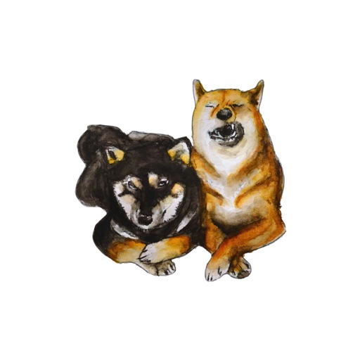 Shiba Inu Sisters And Friends - 5 stickers