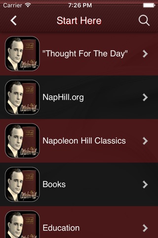 Napoleon Hill Foundation screenshot 2