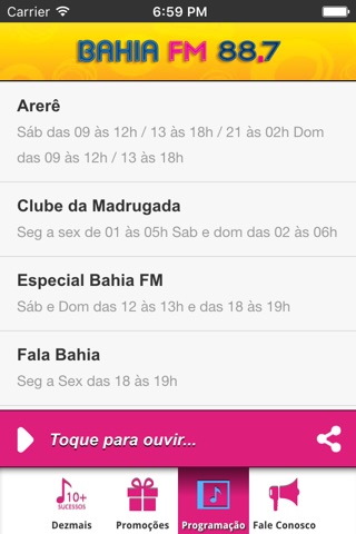 Bahia FM screenshot 4