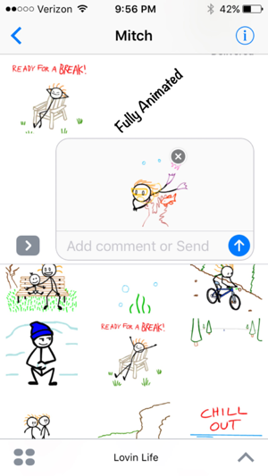 Stick Texting - Lovin Life Stickers for iMessage(圖1)-速報App