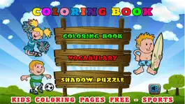Game screenshot Kids Coloring Pages Free - Sports Baby First Words mod apk