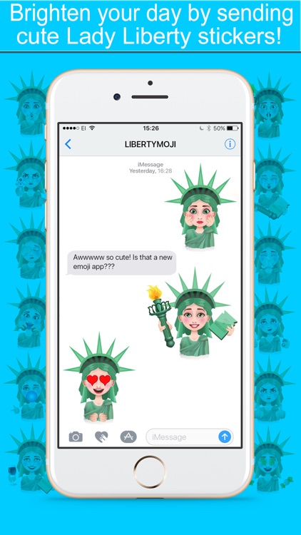 LibertyMoji - The Statue of Liberty emoji app
