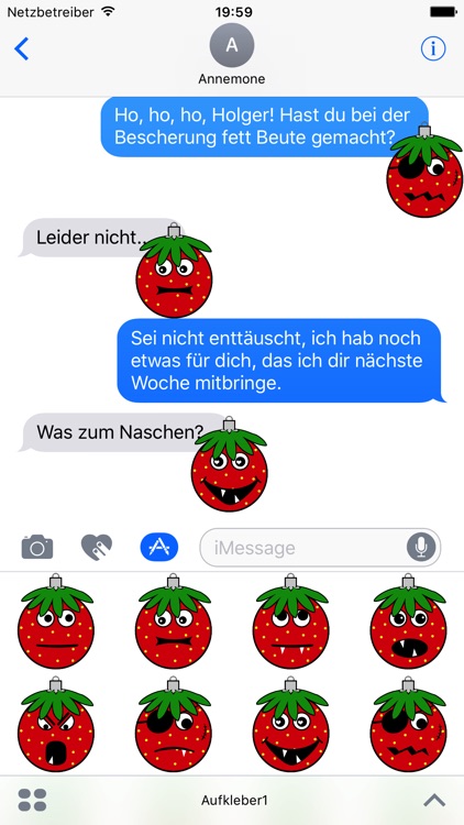 Erdbeermän ist Chris Baumkugel