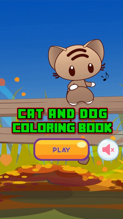 Cat and Dog Coloring Pages - Drawing Game for Kids