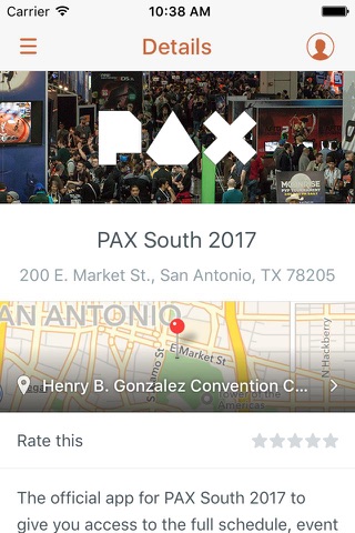 PAX South Mobile App screenshot 2