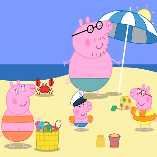 Fun Day at the Seaside with Peppa - Kids Alphabet Icon
