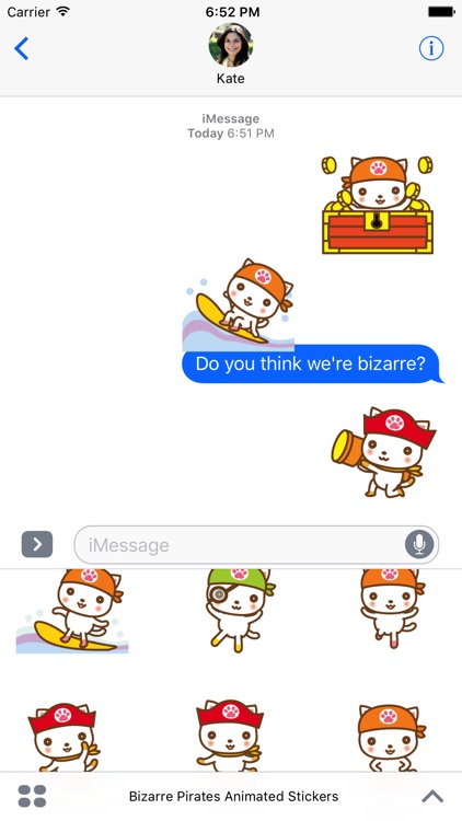 Bizarre Pirates Animated Emoji Stickers