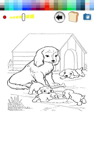 Puppy Dog Coloring Book All Pages Free For Kids screenshot 2