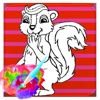 Tap Skunk Paint Game For Kid